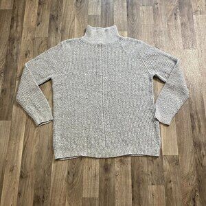 Jack + Avery Gray Knit Turtle Neck Sweater Size Large